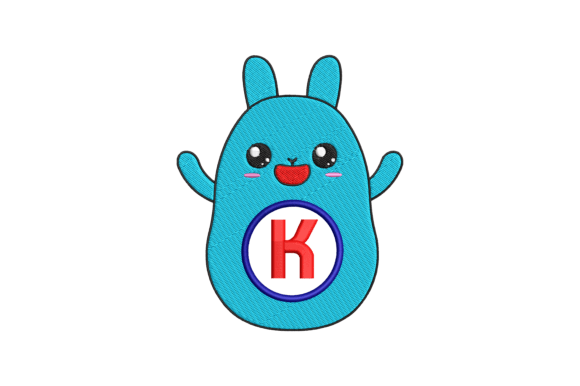 Cute Rabbit Letter K: Whimsy Meets Meaning