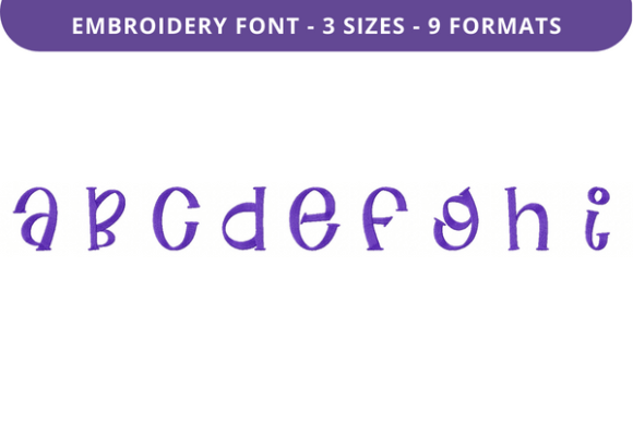 Flat Alfredo Font: Uppercase A to I