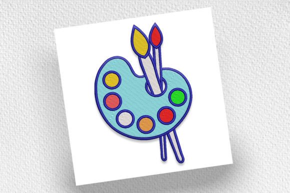 Palette and Brush: A Craft Fair-Ready Embroidery Design