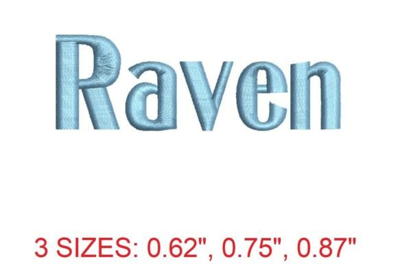 Raven Font: Dark Beauty, Refined Stitching